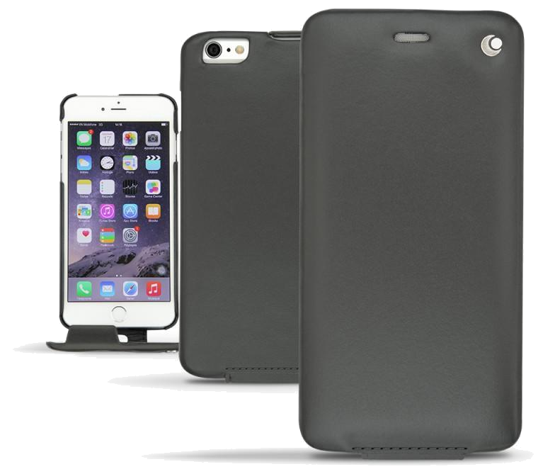 Housse cuir Apple iPhone 6S - Rabat vertical - Noir - Nappa - Black - NOREVE