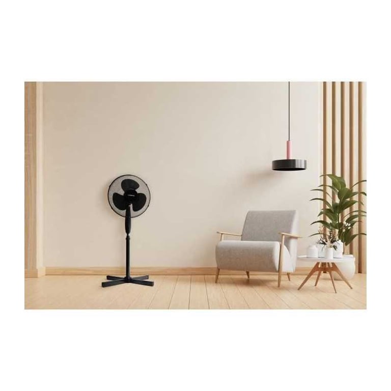 Ventilateur de pied OCEANIC Ø 41 cm 3 vitesses Oscillant Inclinable Lot de 2 - vue 4