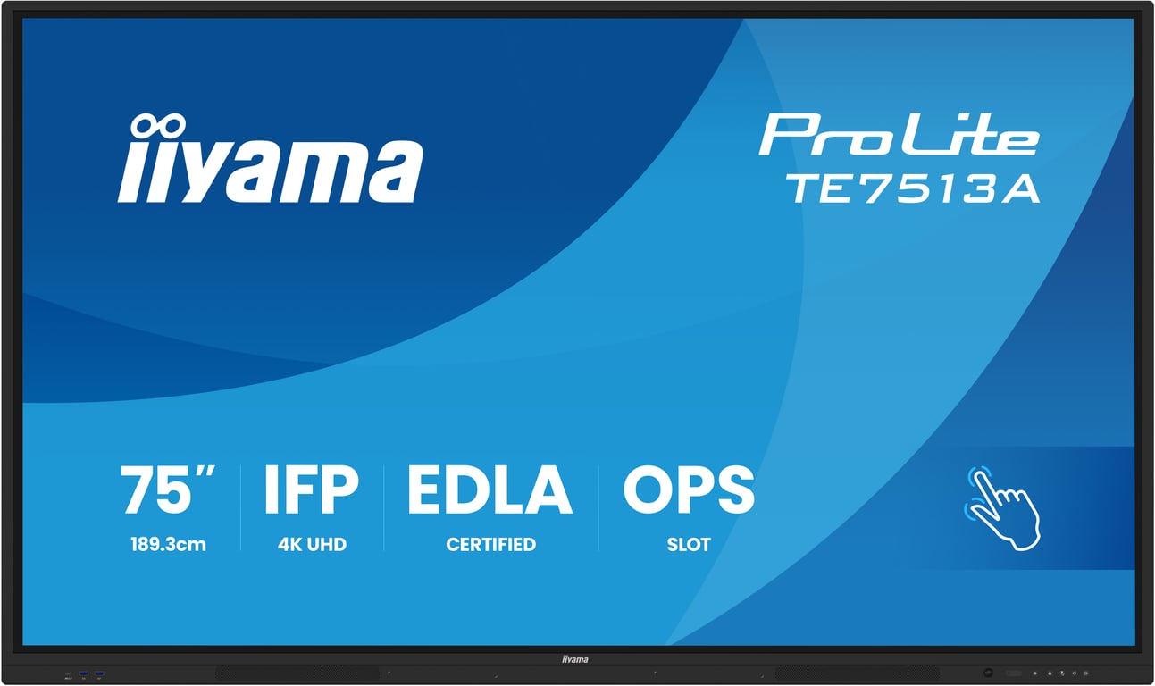 iiyama TE7513A B2AG Écran d'affichage dynamique 75 Wifi 500 cdm² 4K Ultra HD Écran tactile Intégré dans le processeur Android - vue 4