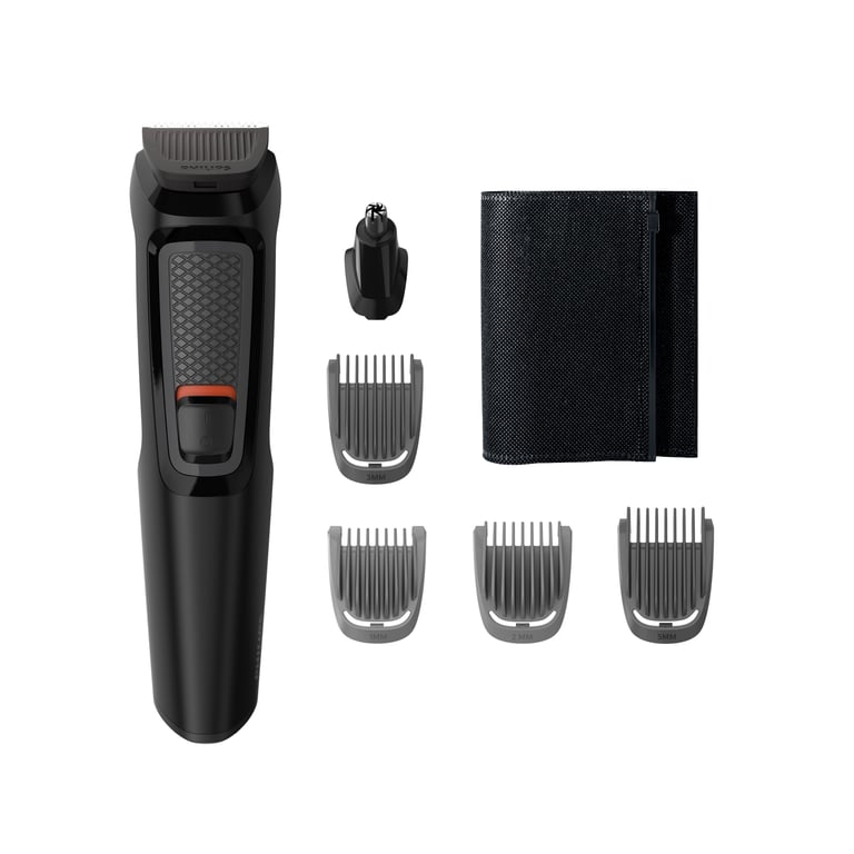 Philips MULTIGROOM Series 3000 6-en-1 Visage, 6 outils, lames en acier auto-affûtées - Neuf