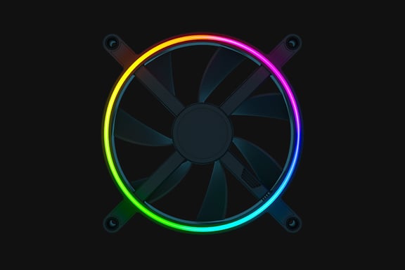Razer Kunai Chroma - Ventilateur châssis - 140 mm (pack de 3) Noir - vue 4