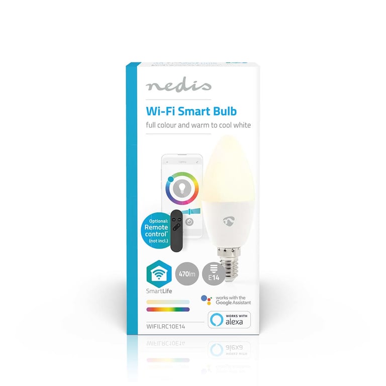 Ampoule Connectée Nedis RGB E14 4,9W 470lm – Contrôle Intelligent Wi-Fi - vue 3