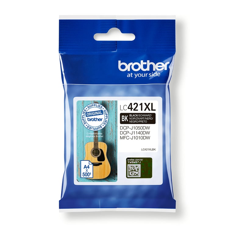 Cartouche noire originale Brother Lc421Xl - Lc421Xlbk [Pag-500] - Neuf
