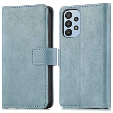 imoshion Étui de télephone portefeuille de luxe pour Samsung Galaxy A23 (5G) - Bleu clair