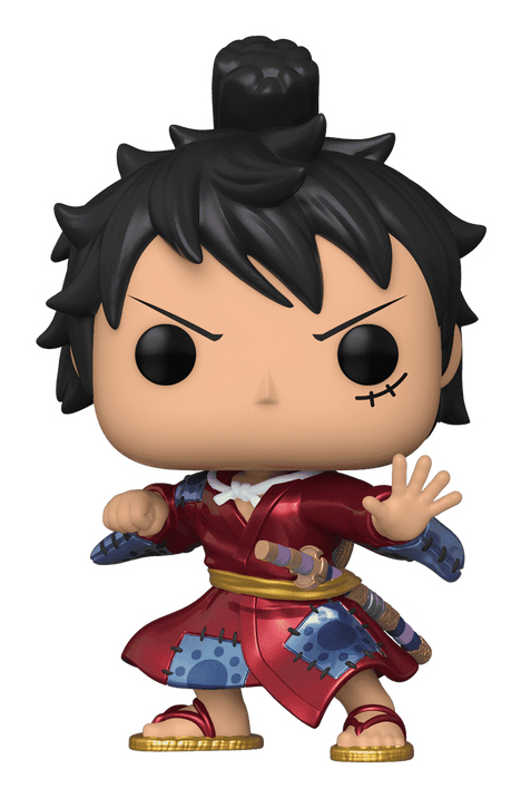 Figurine FUNKO POP Animation One Piece Luffy en Kimono 921 - vue 2