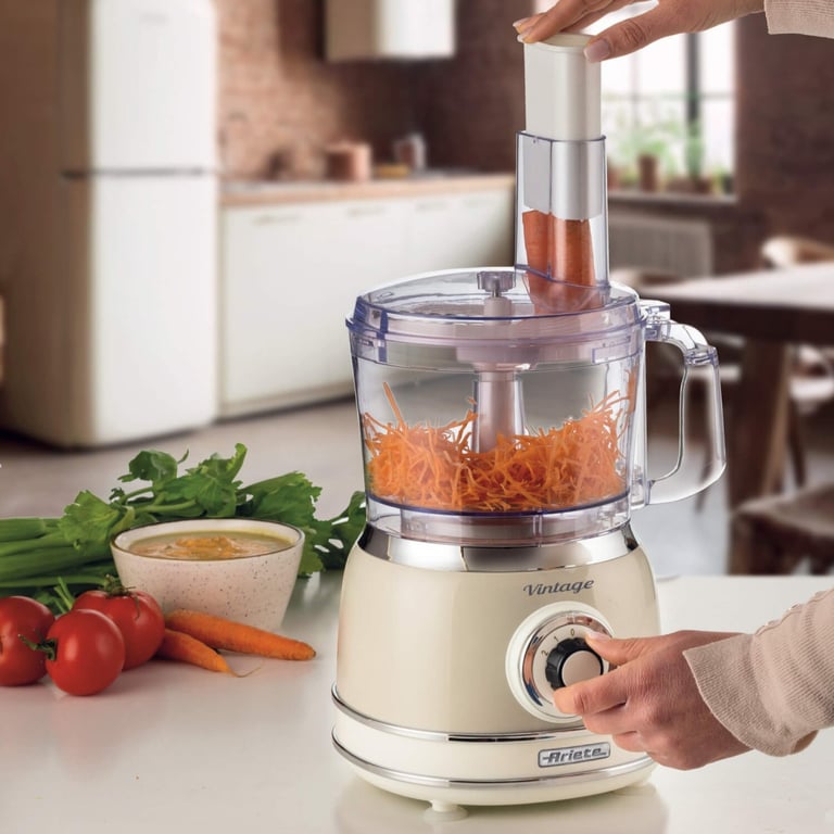 Robot de cuisine Ariete Vintage Line 1781 1000W 2.1L Beige - Neuf
