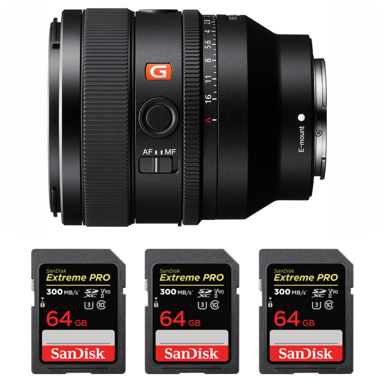 Objetivo Sony FE 50mm F1.4 GM + 3 SanDisk 64GB Extreme PRO UHS-II + Ebook ''20 consejos para fotos que impactan''