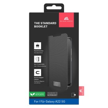 Etui Portefeuille ''The Standard'' pour Samsung Galaxy A22 5G, Noir