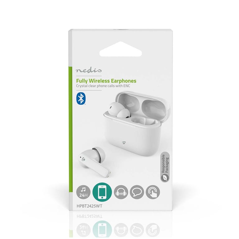 Écouteurs Sans Fil Bluetooth Intra Auriculaire ENC Modèle HPBT2425WT Neuf - vue 3
