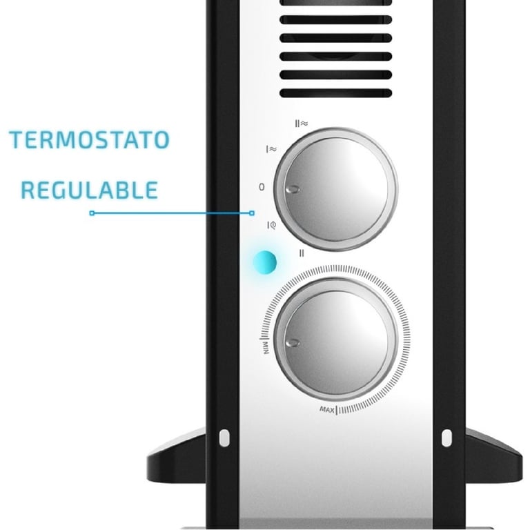 Cecotec Convector Ready Warm 6550 Turbo Design. Puissant Thermostat Réglable 4 modes Turboventilateur Pieds Protection contre les surchauffes Silencieux Chaleur 360º . - vue 3