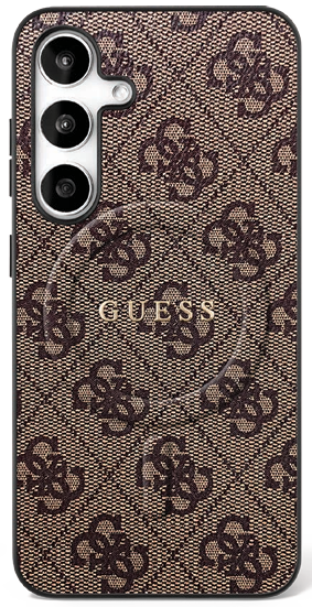 Guess Etui 4G Ring Classic Logo MagSafe do Samsung Galaxy S25 FE czarny