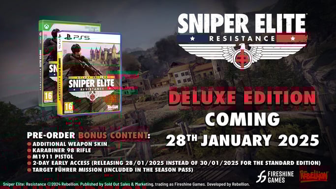 Sniper Elite Resistance Edizione Deluxe Xbox Serie X / Xbox One