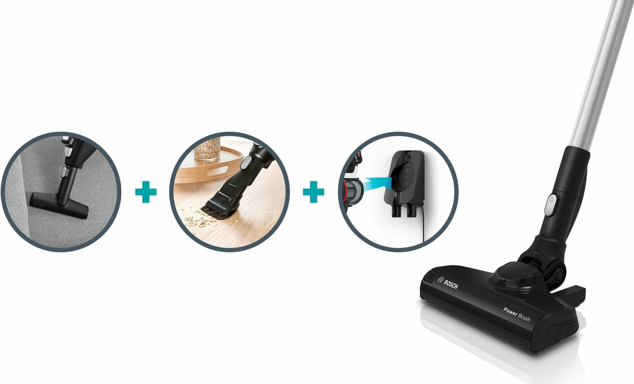 Aspirateur Balai Bosch BCS611AM – Rechargeable Sans Fil, Autonomie 30 Min - vue 4