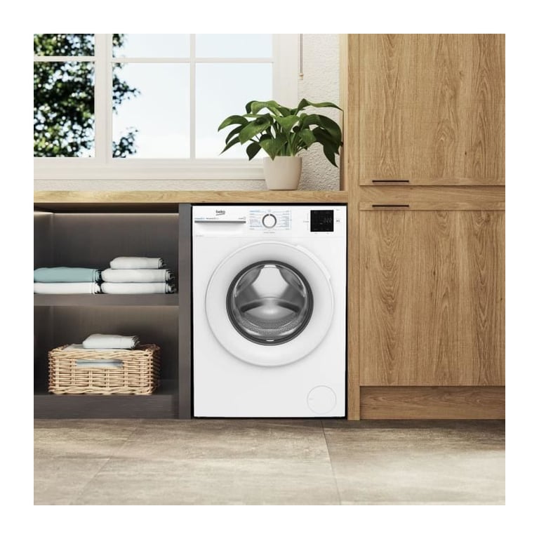 Lave linge hublot BEKO LLFT39411 9 kg Induction L60cm 1400 trsmin Classe A - vue 4