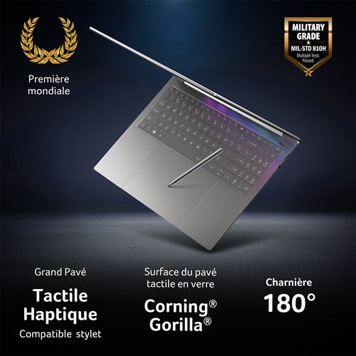 Swift 16 AI SF16 99D5 16 Ecran tactile Copilot+ Intel Core Ultra X9 RAM SSD - vue 4