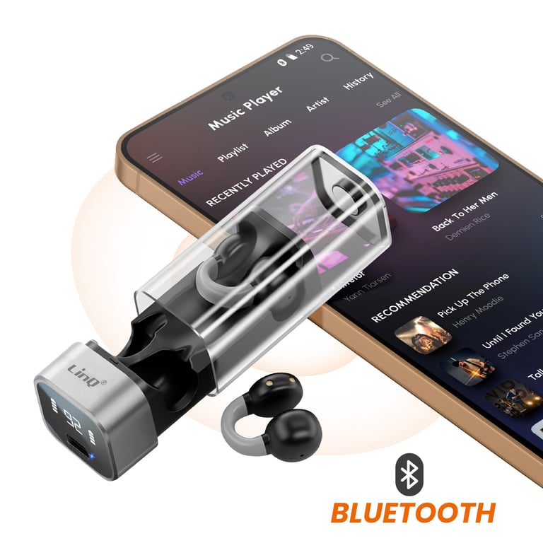 Écouteurs sans fil Clip Conduction Aérienne Micro Appel Touche Tactile Neuf - vue 6