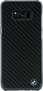 BMW Coque carbone véritable pour Samsung Galaxy S8+, Noir