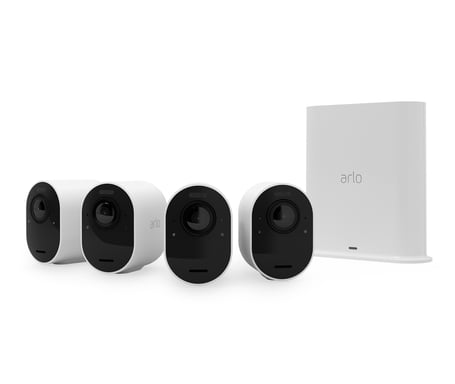 Arlo Ultra 2 Caméra de Surveillance extérieure, pack de 4 blanc