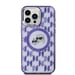 Custodia Karl Lagerfeld per iPhone 15 Pro Max 6,7'' viola Custodia rigida IML Monogram Karl&Choupette Head MagSafe