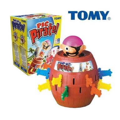 Jeu de société TOMY Pic' Pirate avec pirate pop-up et 24 épées colorées
