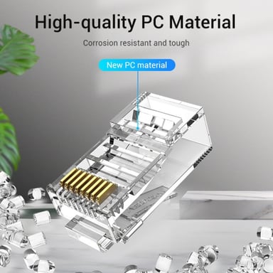 Vention Conector RJ45 IDDR0-10/ Cat.6/ 10 uds