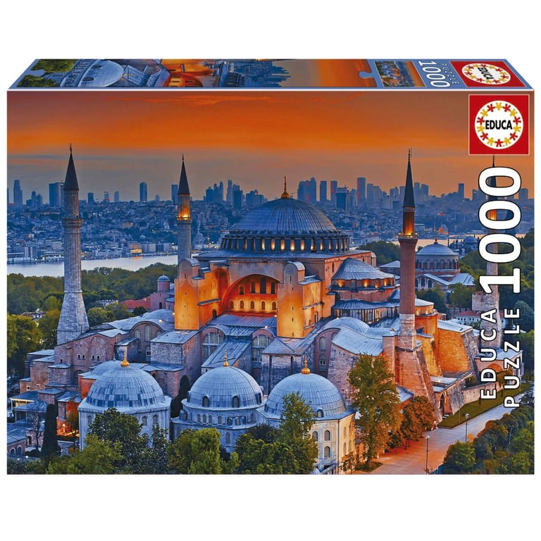 Puzzle 1000 pièces de la magnifique Hagia Sophia à Istanbul Neuf