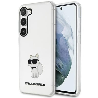 Funda Karl Lagerfeld Ikonik Choupette para Samsung Galaxy S23, transparente