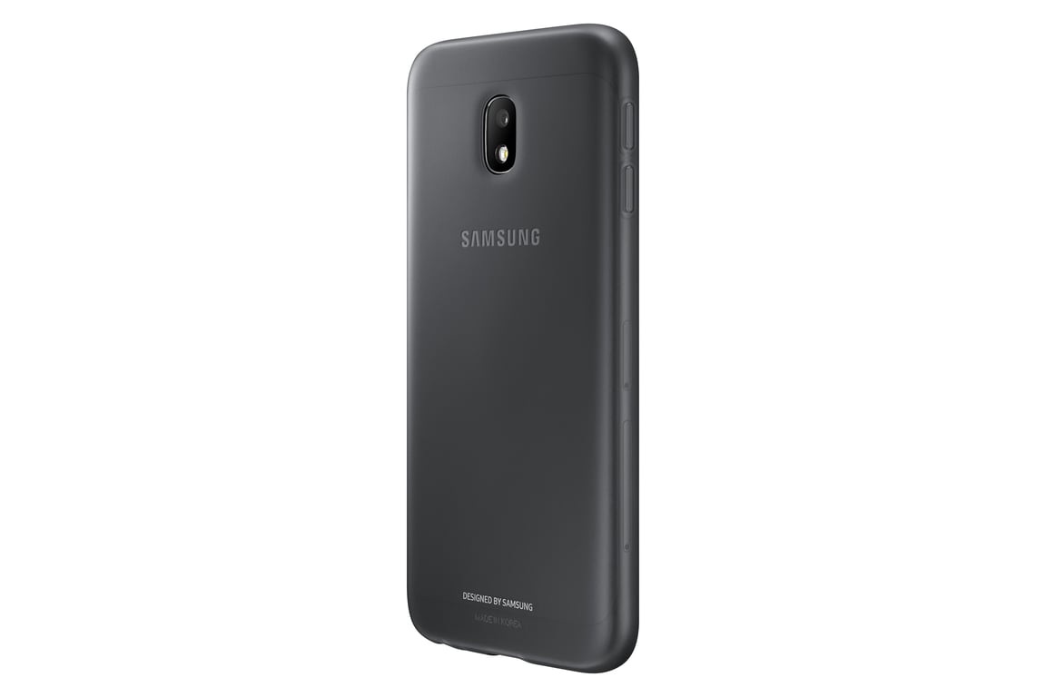 Coque semi-rigide Samsung EF-AJ330TB noire translucide pour Galaxy J3 J330 2017