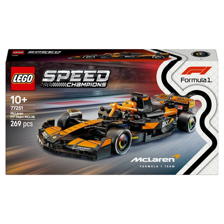 Voiture de Course F1 McLaren MCL38 LEGO Speed Champions - Modèle Collectible 77251 - Neuf