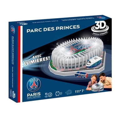 Puzzle 3D Megableu Parc des Princes 111 pièces 6 LED Paris Saint-Germain Couleur unique - Neuf
