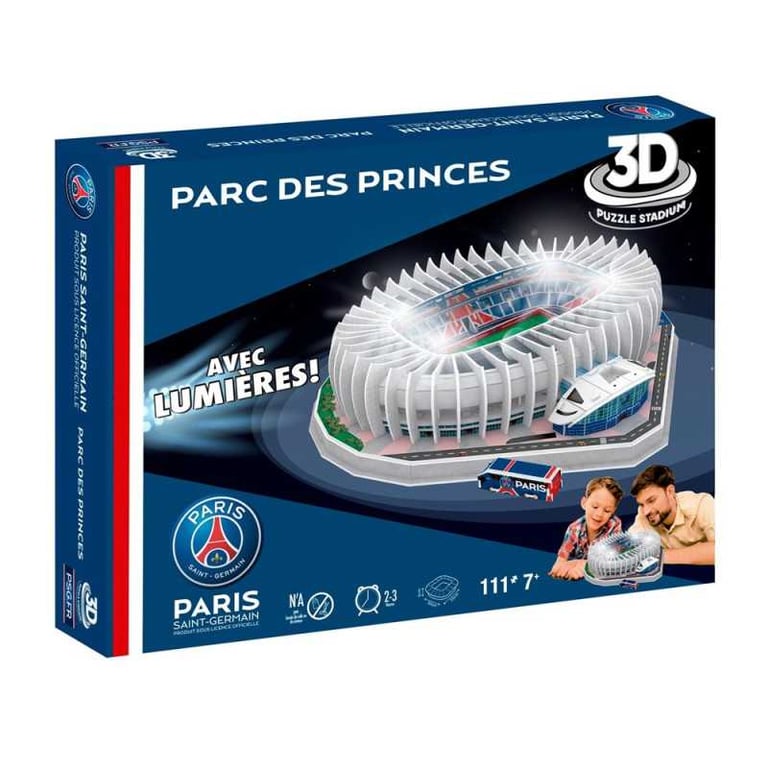 Puzzle Stade Parc Des Princes Psg 3d Led Megableu La Boite De 111 Pièces - vue 2