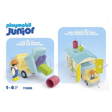 PLAYMOBIL Camión Junior con Garaje y Accesorios