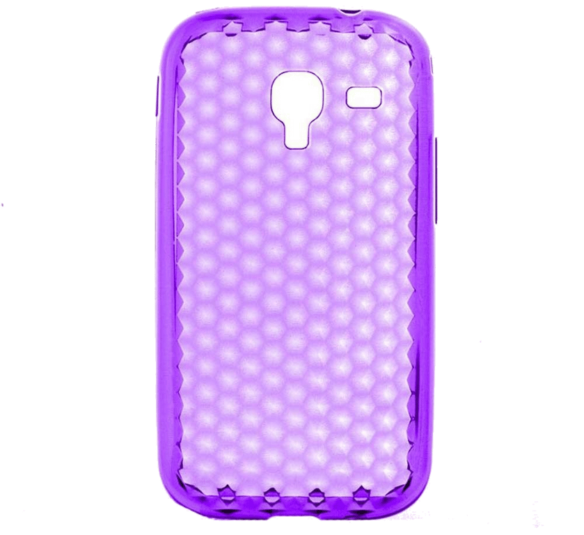 Coque silicone unie compatible Givré Violet Samsung Galaxy Ace 2