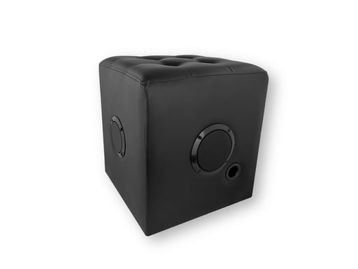 Haut-parleur Bluetooth - pouf Hocker avec Noir (HPG522BT)