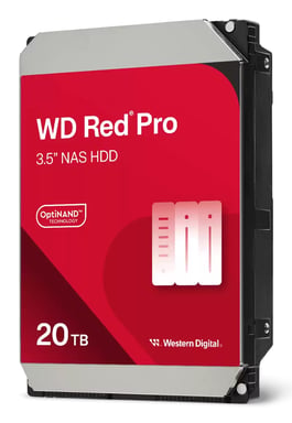 Western Digital Red Pro WD202KFGX disco duro interno 20 TB 7200 RPM 512 MB 3.5'' Serial ATA III