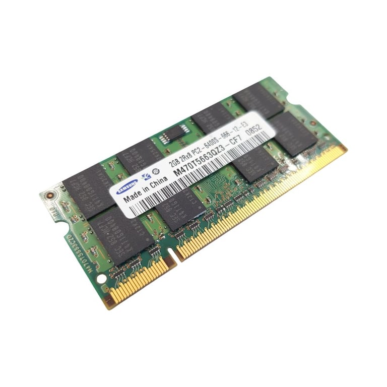 Barrette Mémoire 2Go RAM DDR2 SAMSUNG M470T5663QZ3 CF7 SO DIMM PC2