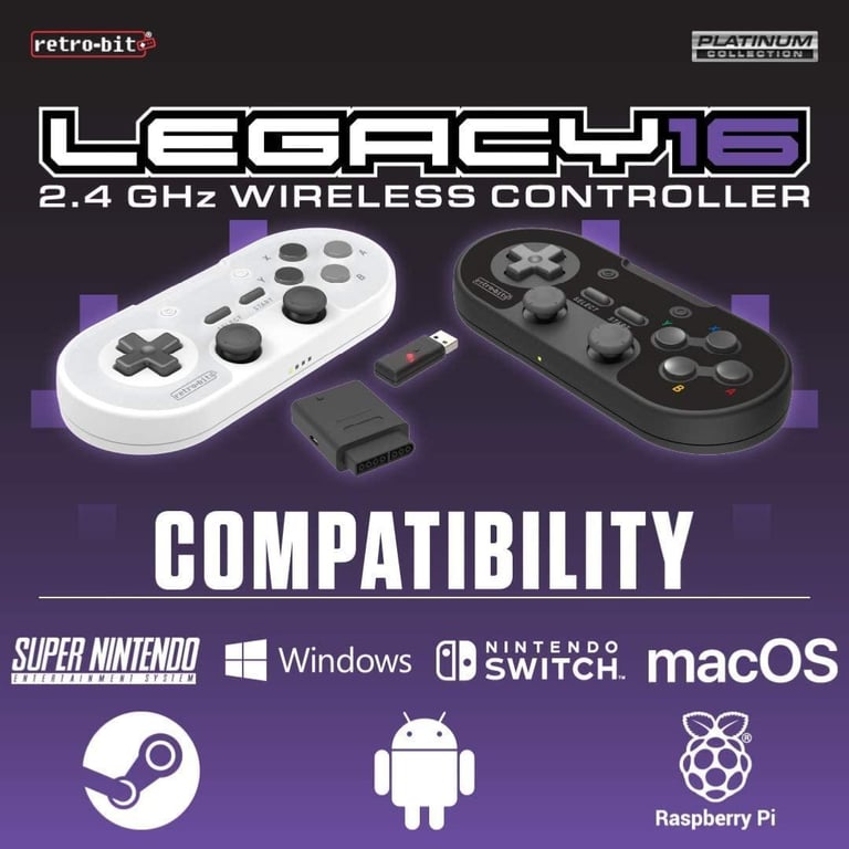 Retro Bit Legacy 16 sans fil & USB Neuf - vue 3