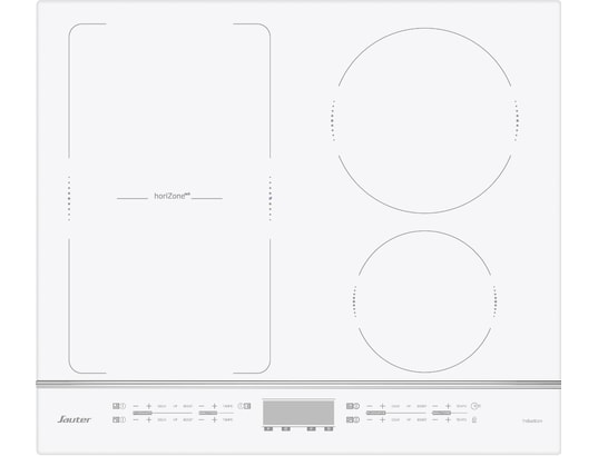 Sauter SPI4664W Table de cuisson à induction 4 plaques de cuisson Niche largeur : 56 cm profondeur : 49 cm avec garnitures en aluminium anodisé - vue 3