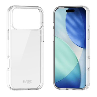 Coque hybride invisible fabriquée à  83 % de plastique recyclé pour Apple iPhone 17 Pro Max, transparente