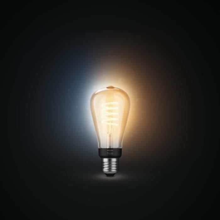 Ampoule connectée PHILIPS HUE Ambiance E27 Filament - vue 8