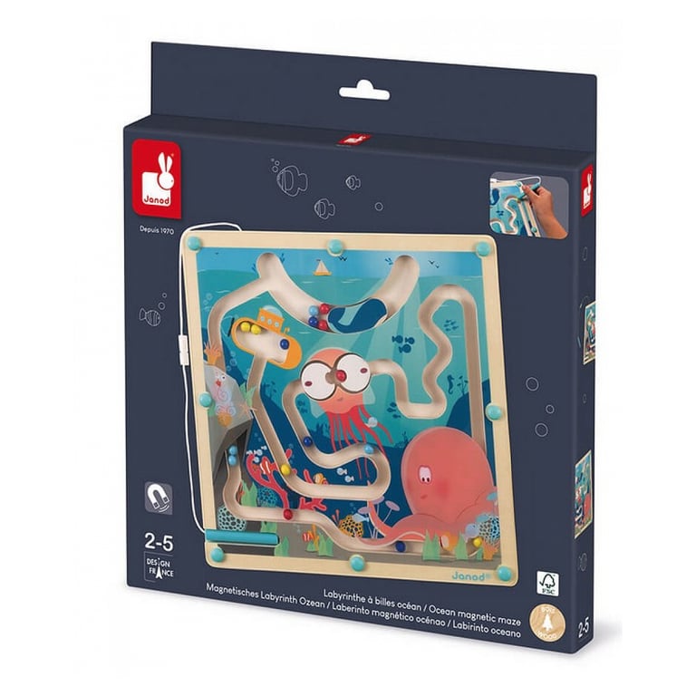 Labyrinthe aimanté à billes : Océan Juratoys Janod - vue 3