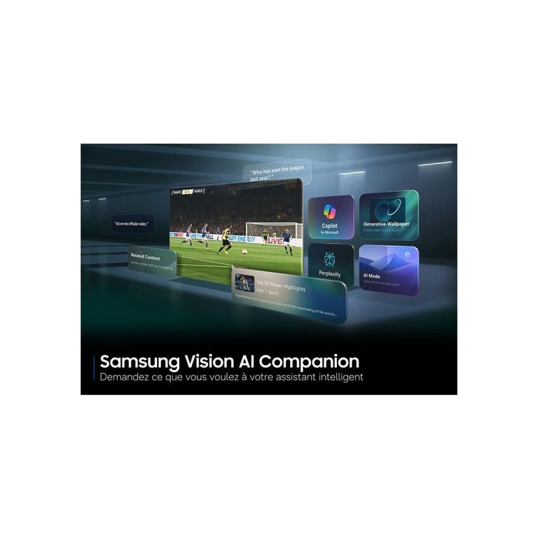 Samsung 58U8005H TV LED 58 4K UHD 3840x2160 HDR10+ Smart TV 3xHDMI 2.1 WiFi - vue 3