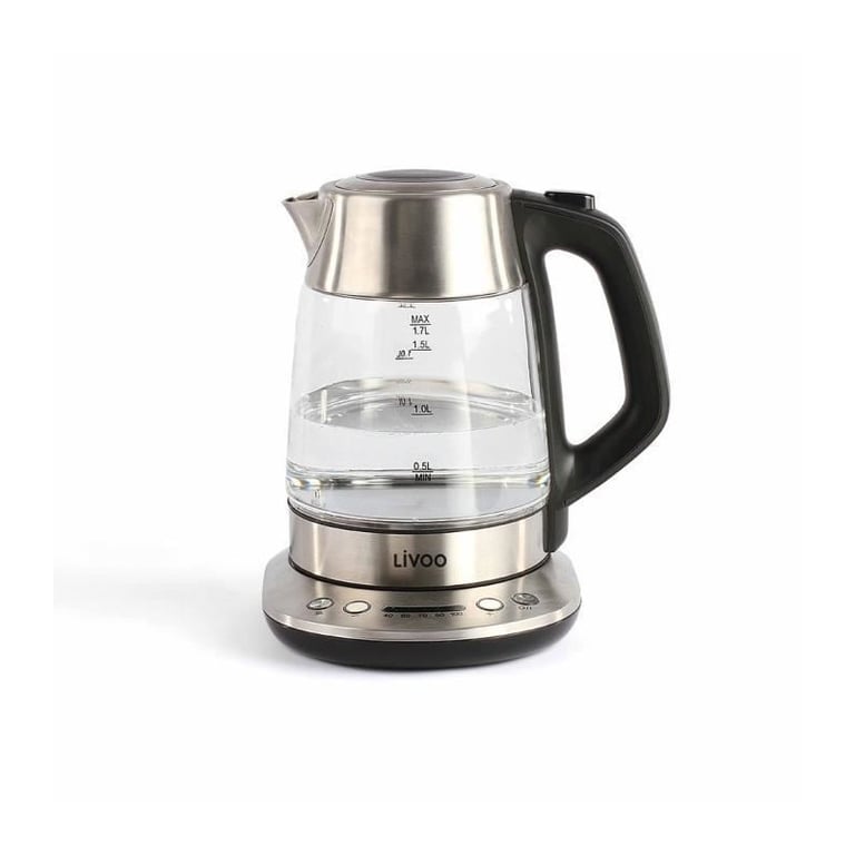 LIVOO DOD165 Theiere - Bouilloire electrique - sans fil - Gris - Neuf