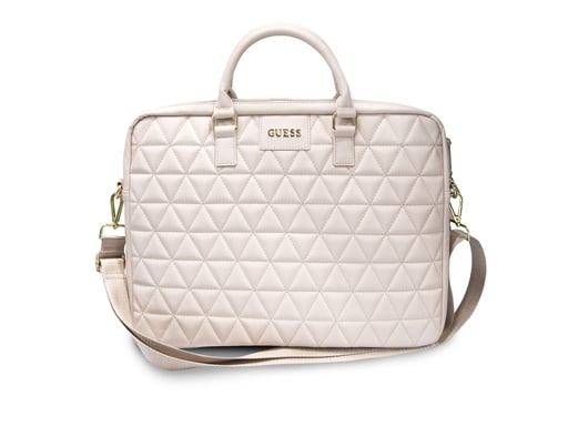 Guess Bolsa para portátil de 16'' Modelo acolchado Rosa