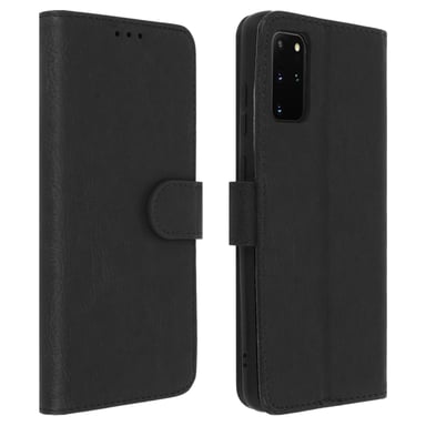 Étui pour Samsung Galaxy S20 Plus Housse Intégrale Porte-carte Fonction Support Noir