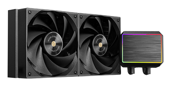 Mars Gaming ML-PROII240 Sistema di Raffreddamento Liquido AIO 240mm, Pompa di 4ª Generazione, 2 Ventole Silenziose, Nero
