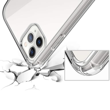 EVETANE Funda iPhone 12/12 Pro Antichoque Silicona + 2 Cristales templados