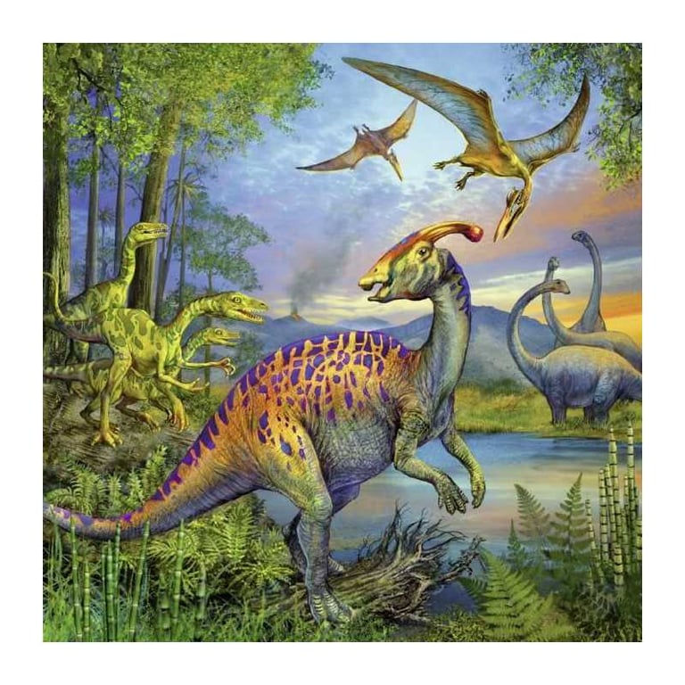 Puzzle 3 x 49 pièces : La fascination des dinosaures Ravensburger France - vue 5