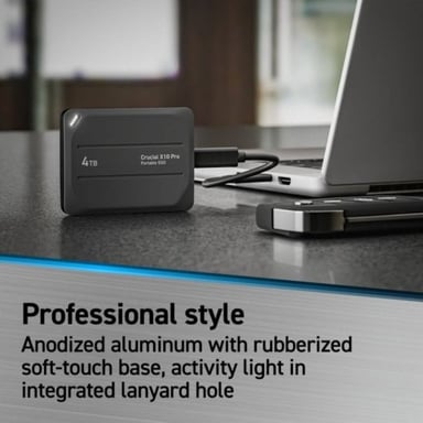 Crucial X10 Pro 4 To USB Type-C USB 3.2 Gen 2x2 Noir