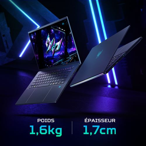 Gaming Predator Triton 14 AI PT14 52T 98ZQ 14 5 Ecran tactile 120Hz Intel Core Ultra 9 RAM SSD Nvidia GeForce RTX 5070 - vue 6